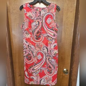 Shelby & Palmer Coral Paisley Dress
